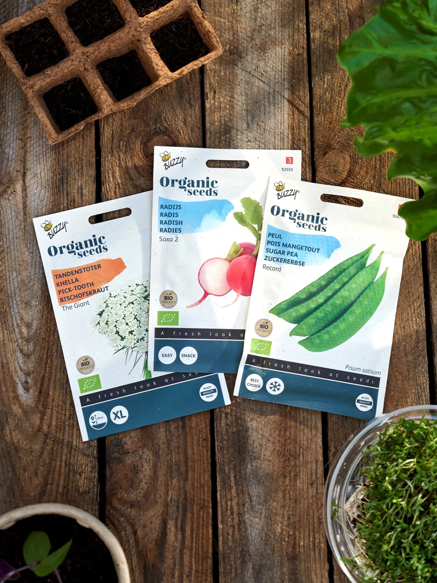 Søstrene Grene Buzzy® økologiske Record ærtefrø