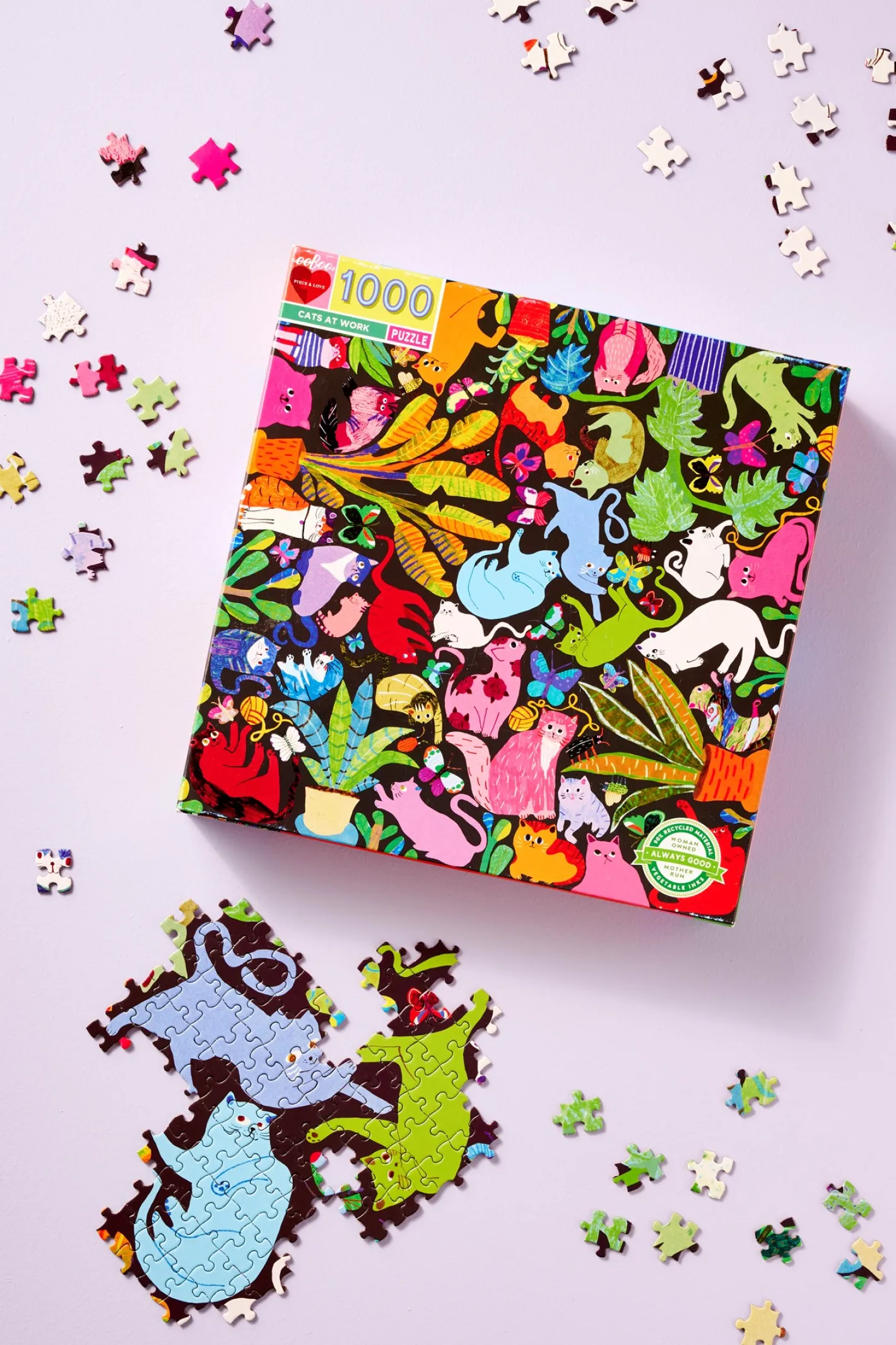 Søstrene Grene Cats At Work-puslespil 1000 Brikker