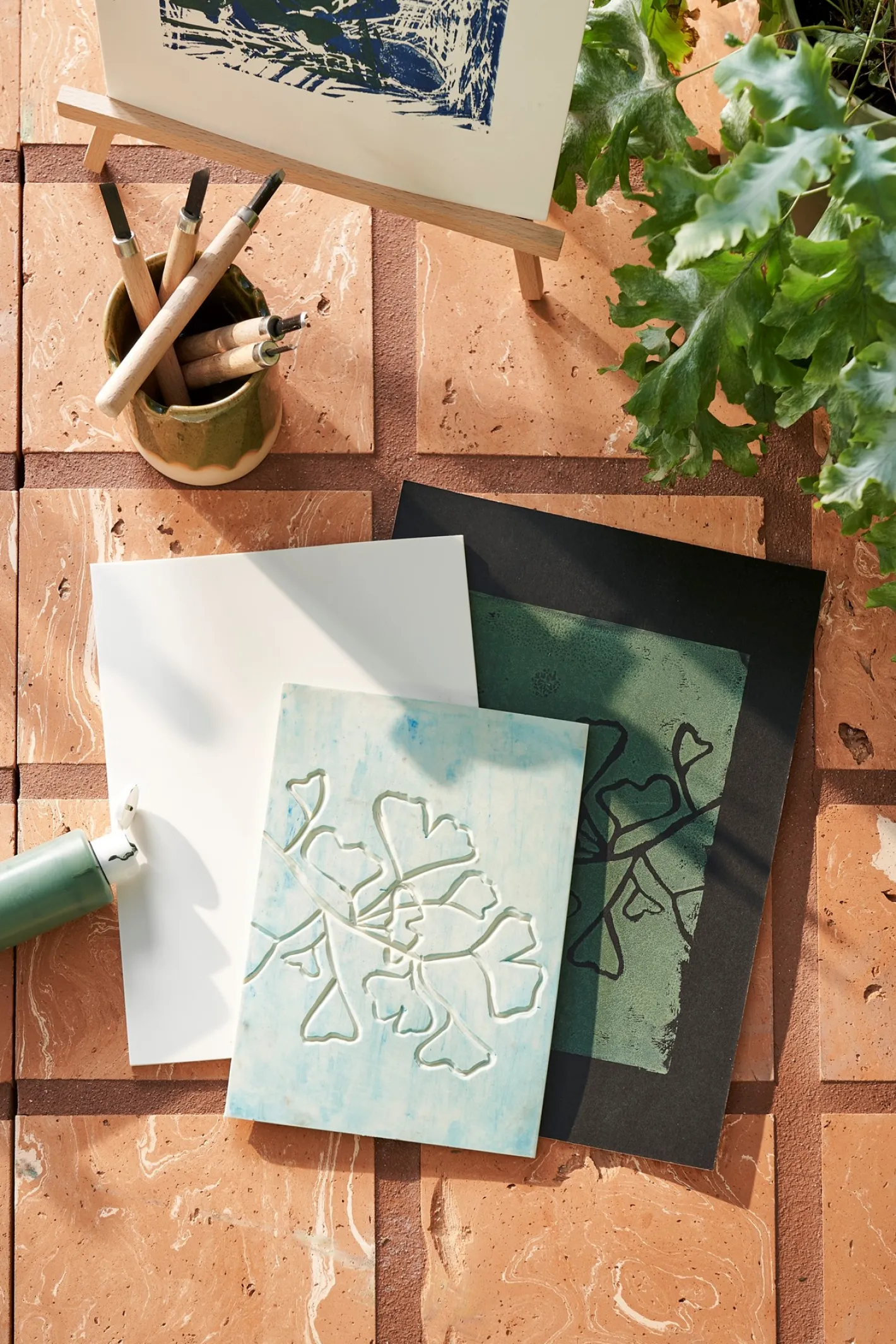 Søstrene Grene Gummiplade A5 Til Linoleumstryk