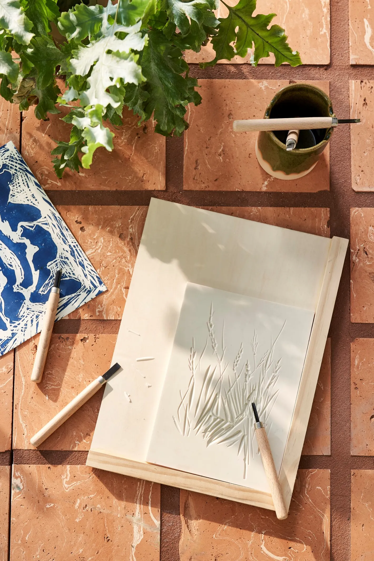 Søstrene Grene Gummiplade A5 Til Linoleumstryk