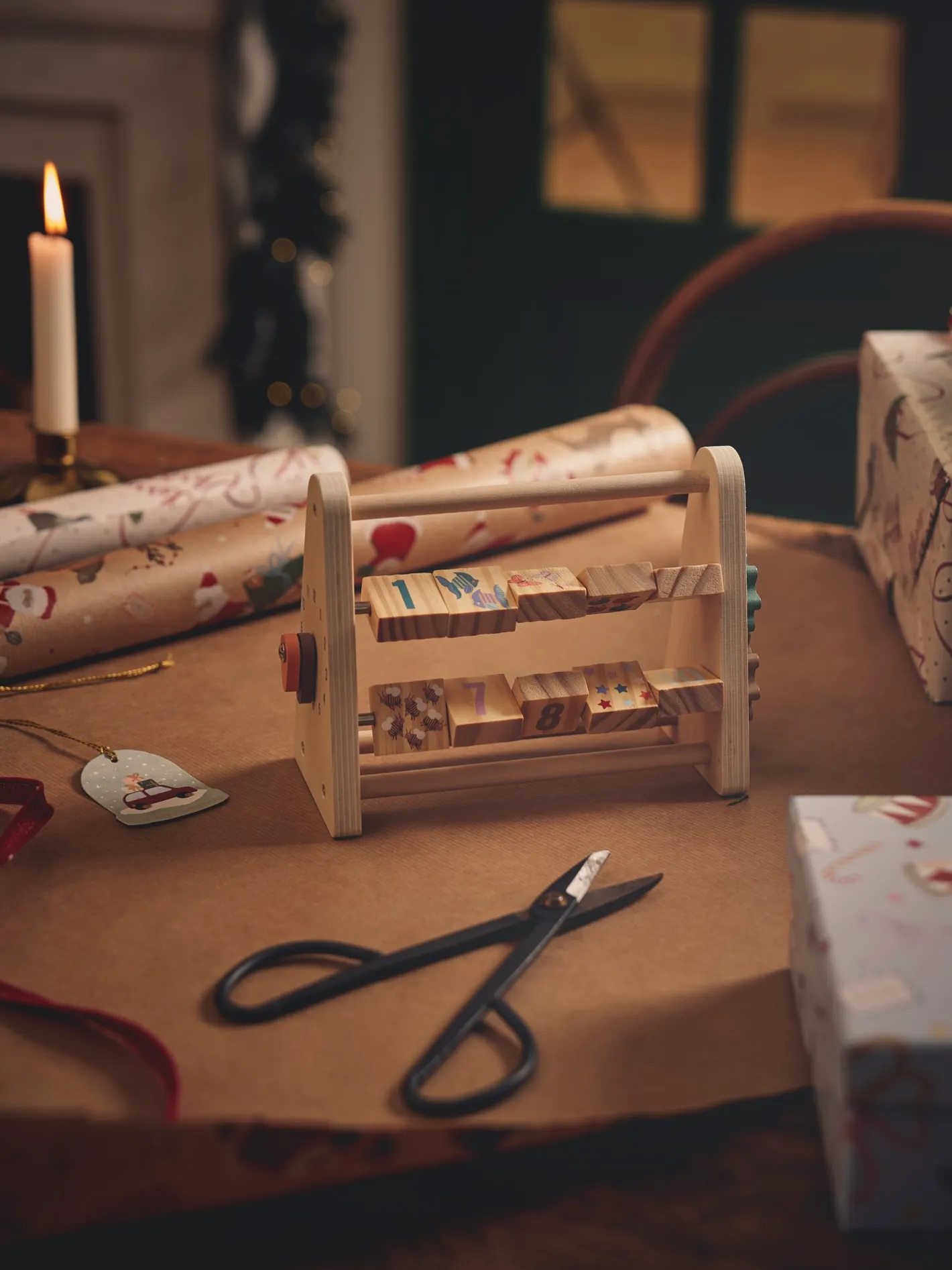 Børn Søstrene Grene Kugleramme Med Tal