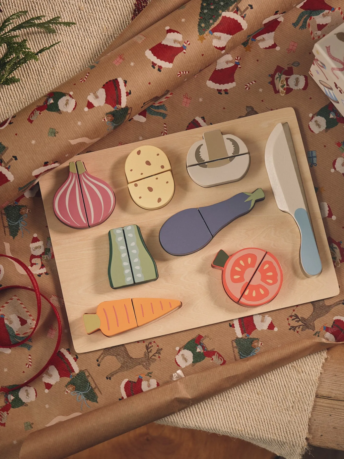 Børn Søstrene Grene Legetøjsmad Og -kniv