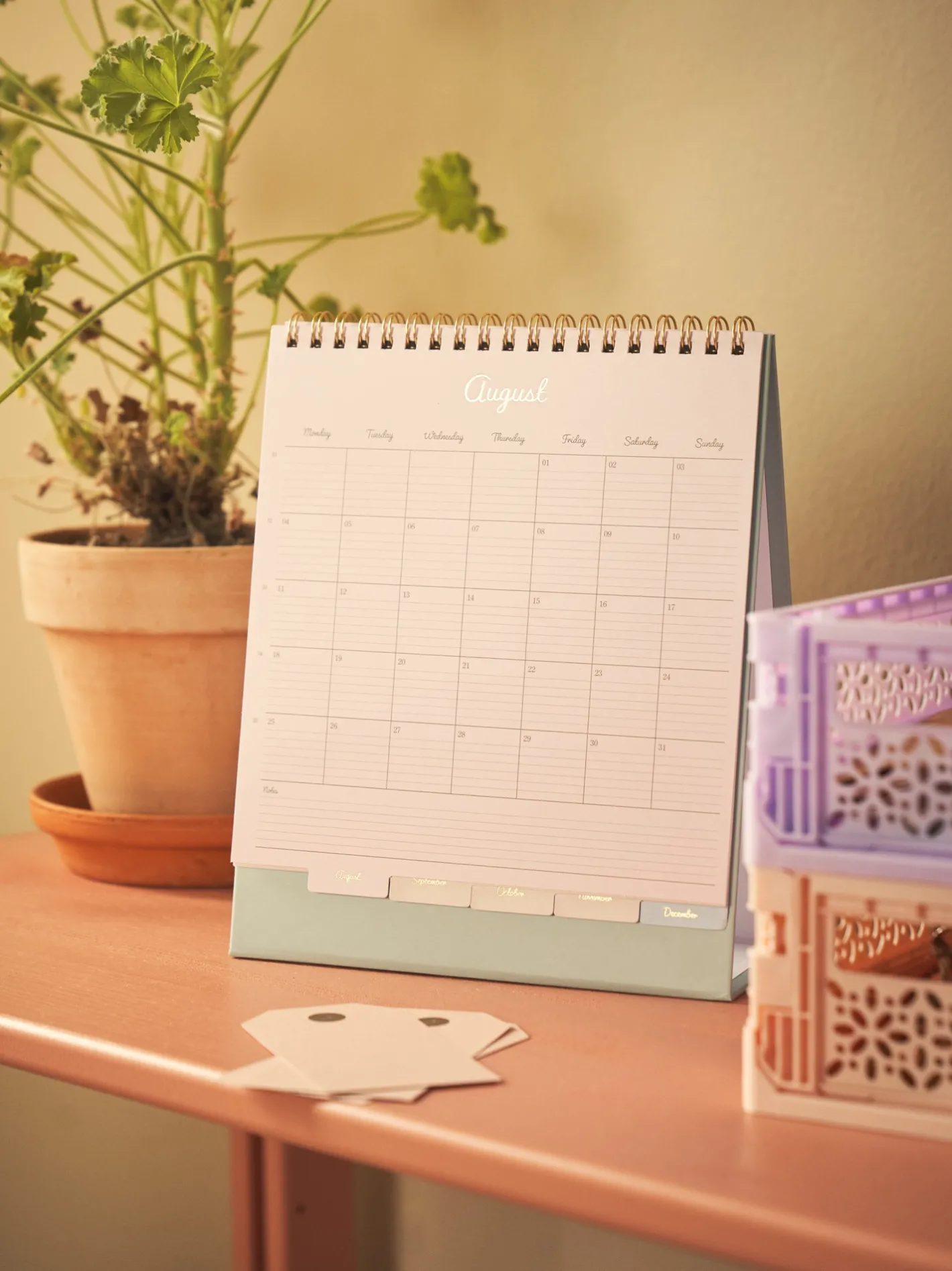 Søstrene Grene Månedskalender Til Skrivebordet