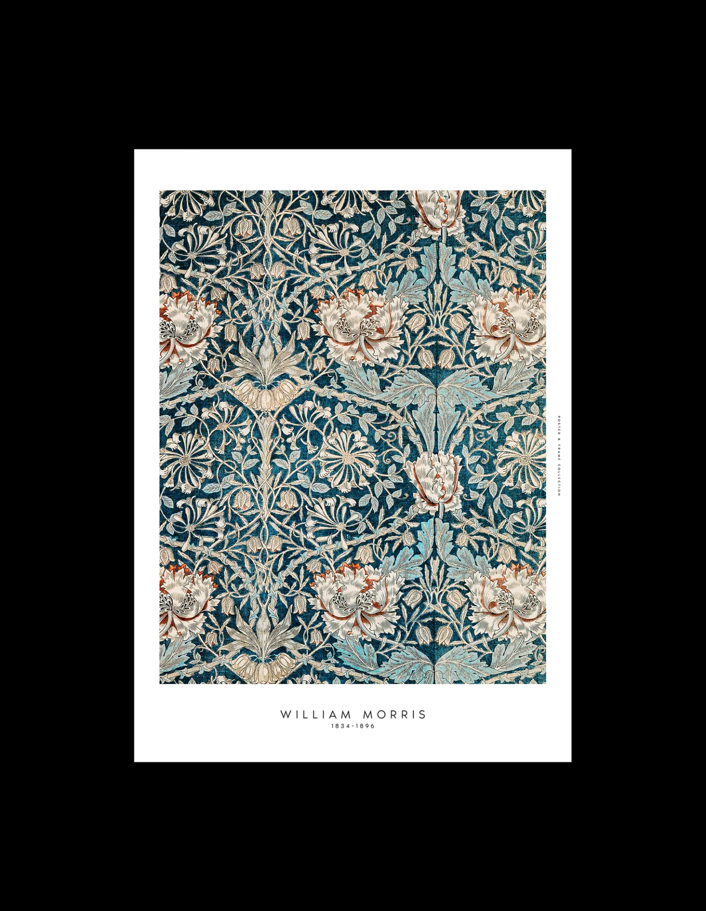 Søstrene Grene Plakat Blue Flowers 40 X 50