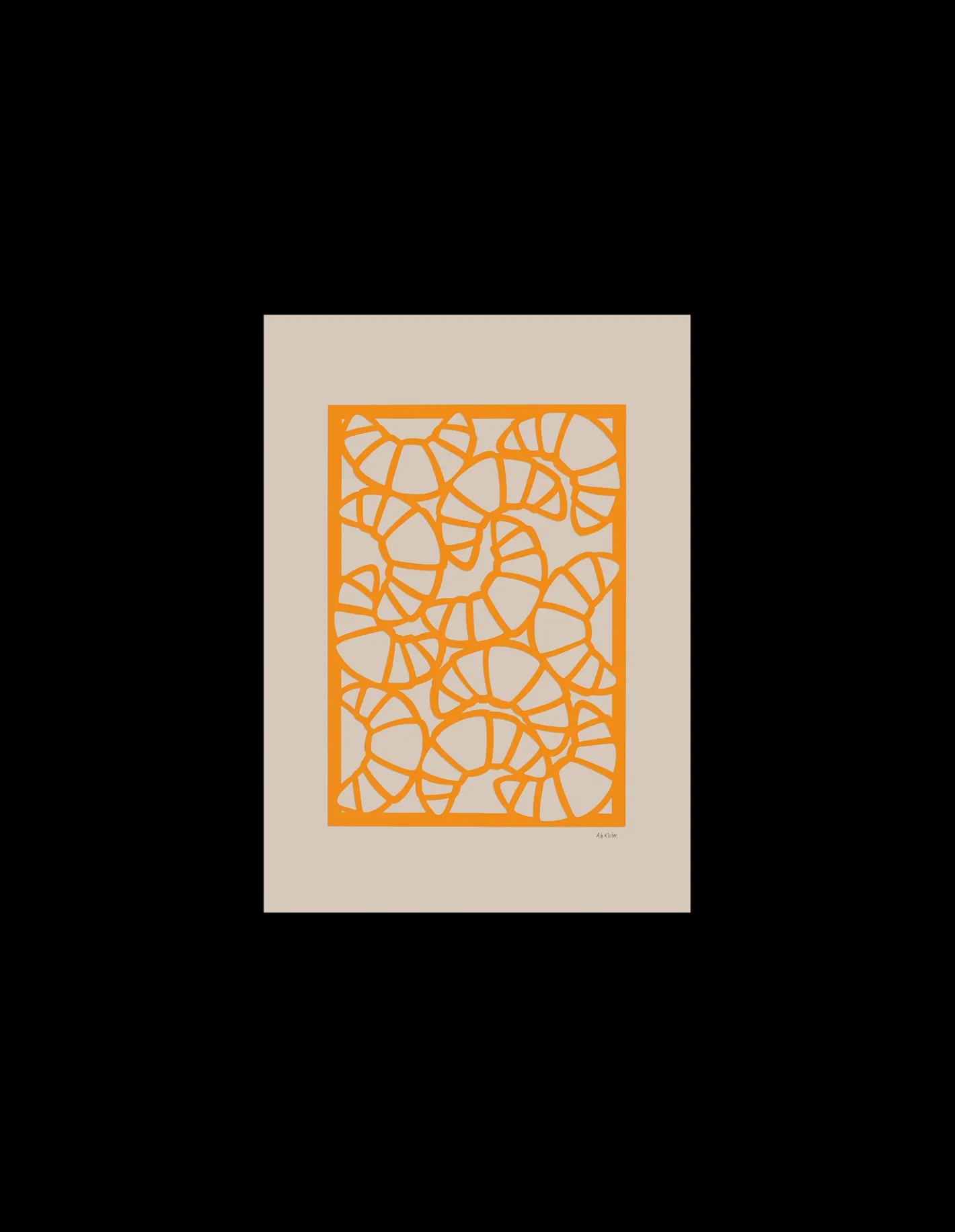 Søstrene Grene Plakat Croissants A4