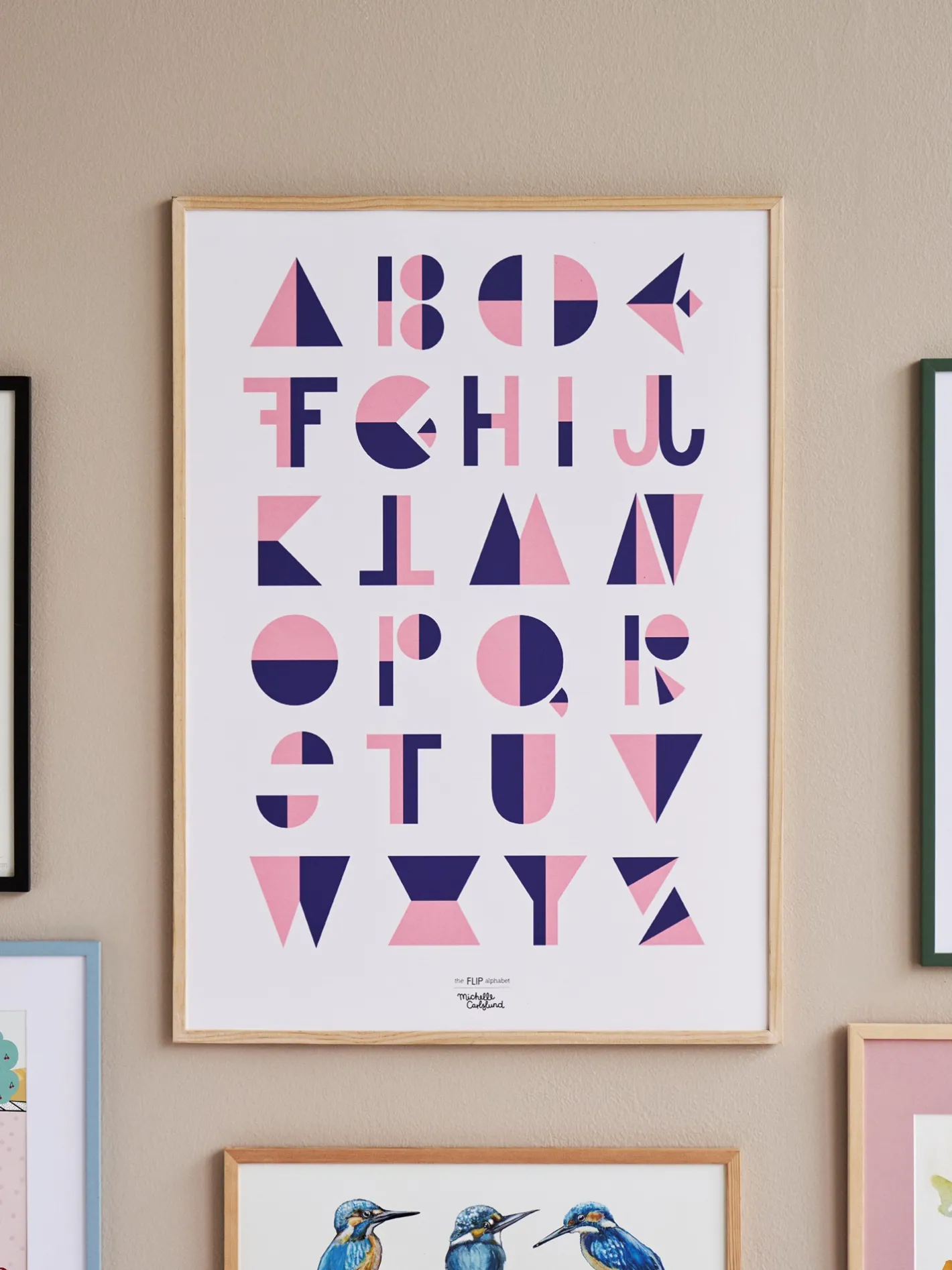 Børn Søstrene Grene Plakat Flip Pink 50 X 70