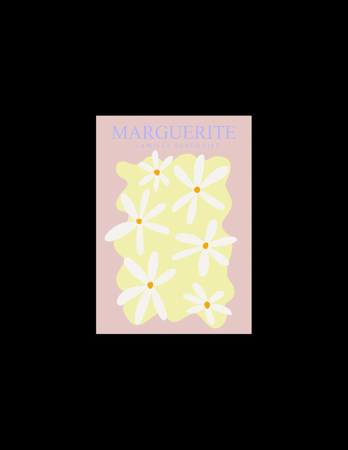 Søstrene Grene Plakat Marguerite Rose A4