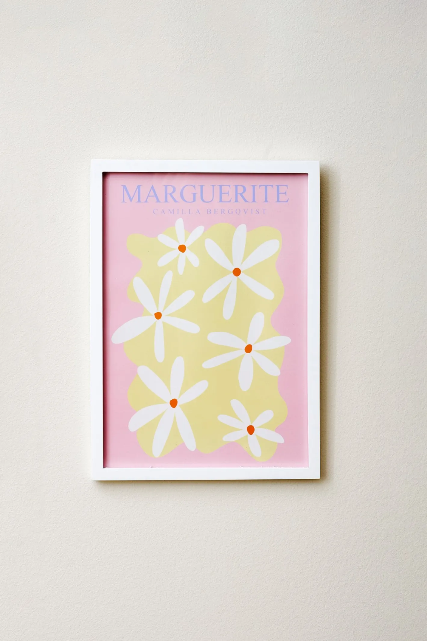 Søstrene Grene Plakat Marguerite Rose A4