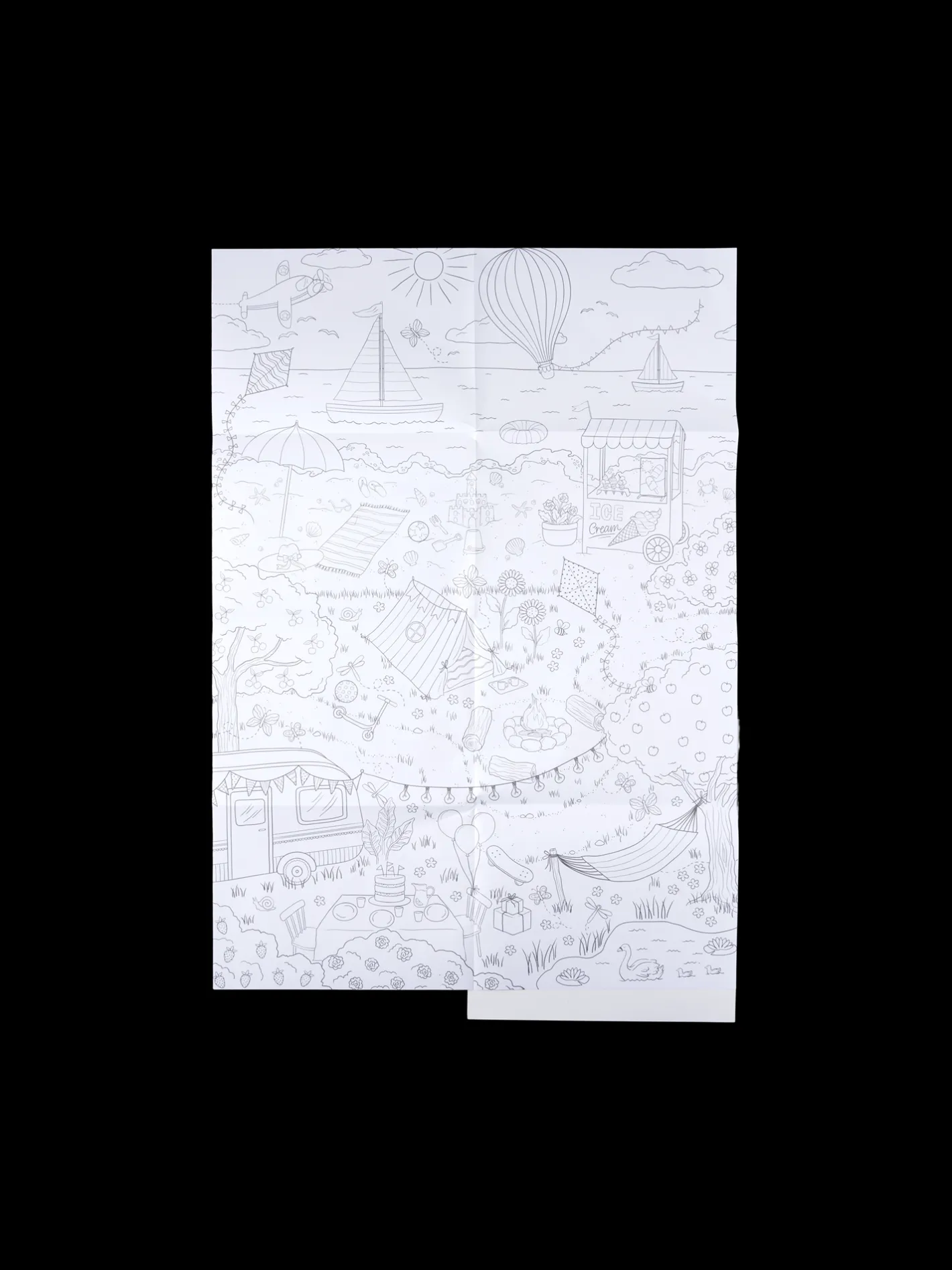 Børn Søstrene Grene Plakat Til Farvelægning