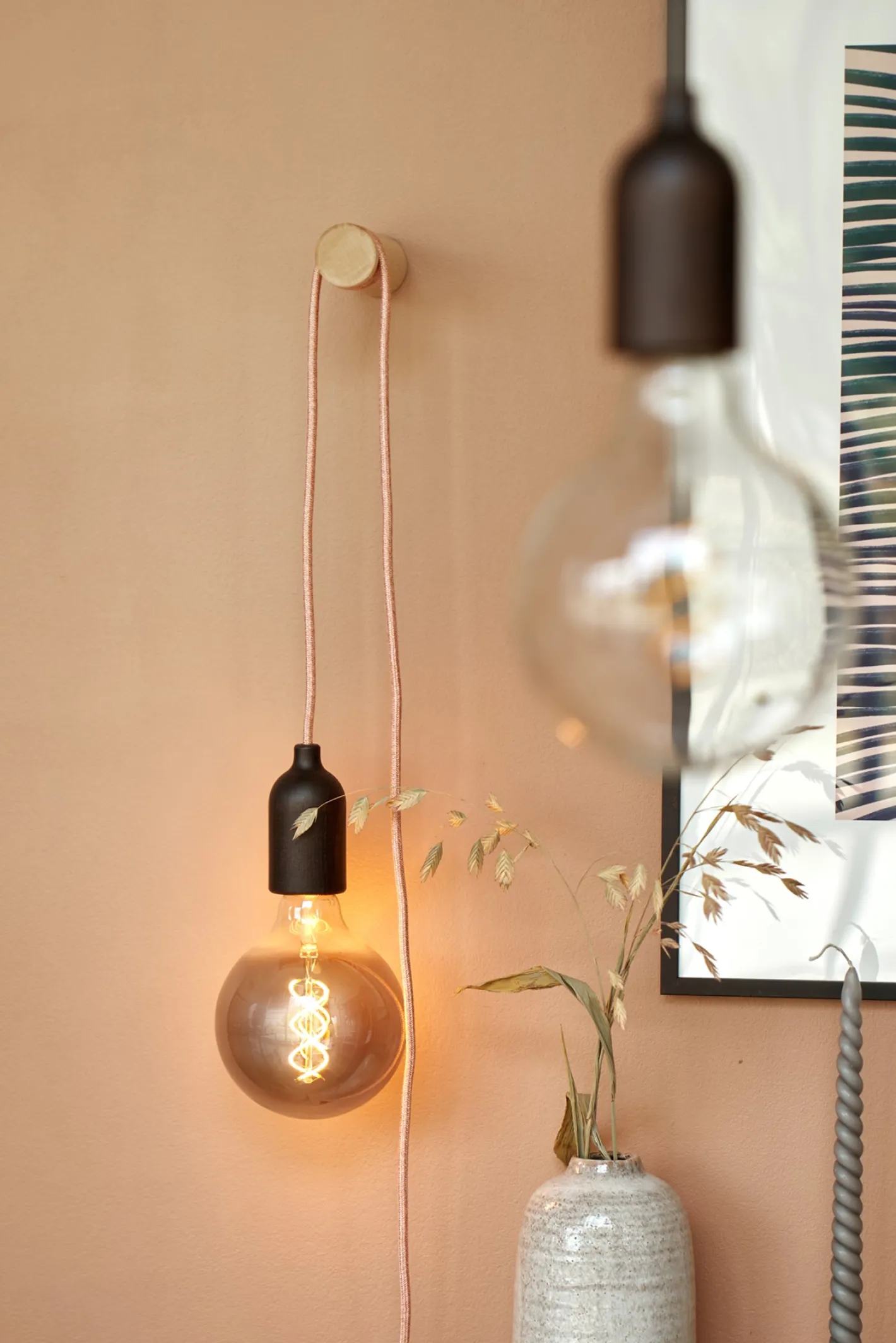 Søstrene Grene Plug-in Pendellampe Wenge