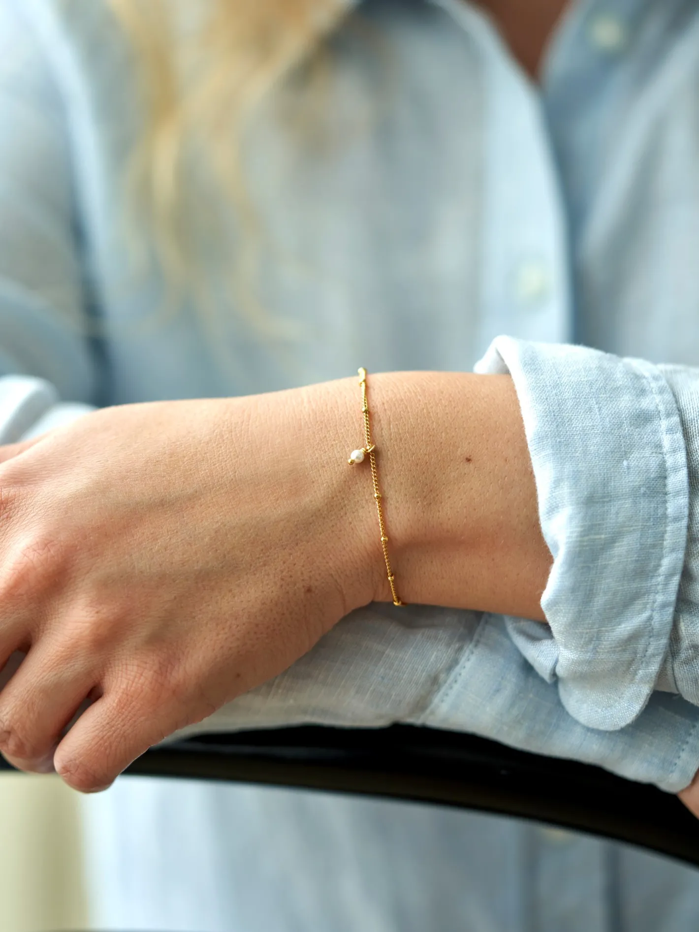 Søstrene Grene Simple Pearl-armbånd