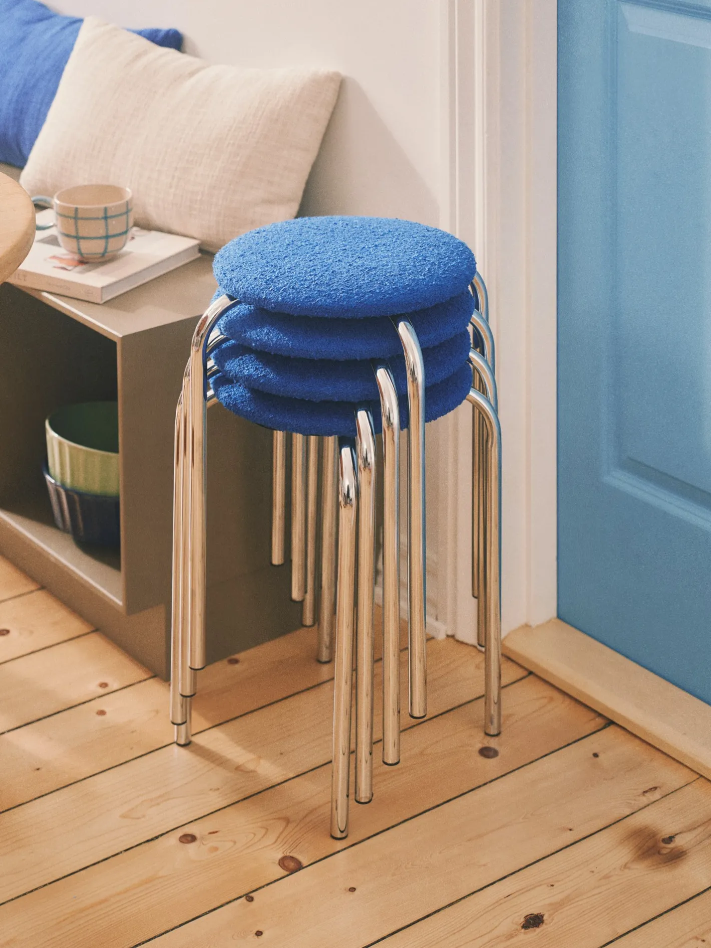 Søstrene Grene Skammel Med Boucléstof