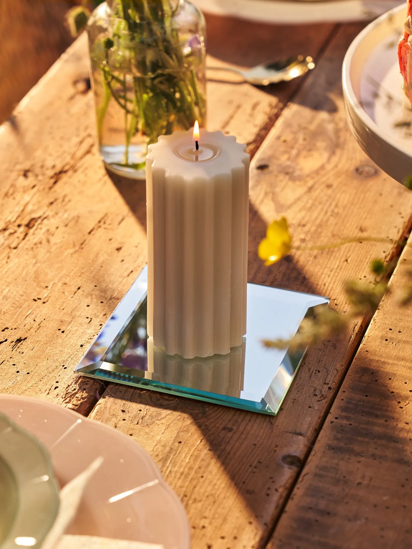 Søstrene Grene Stearinlysfad Med Spejl