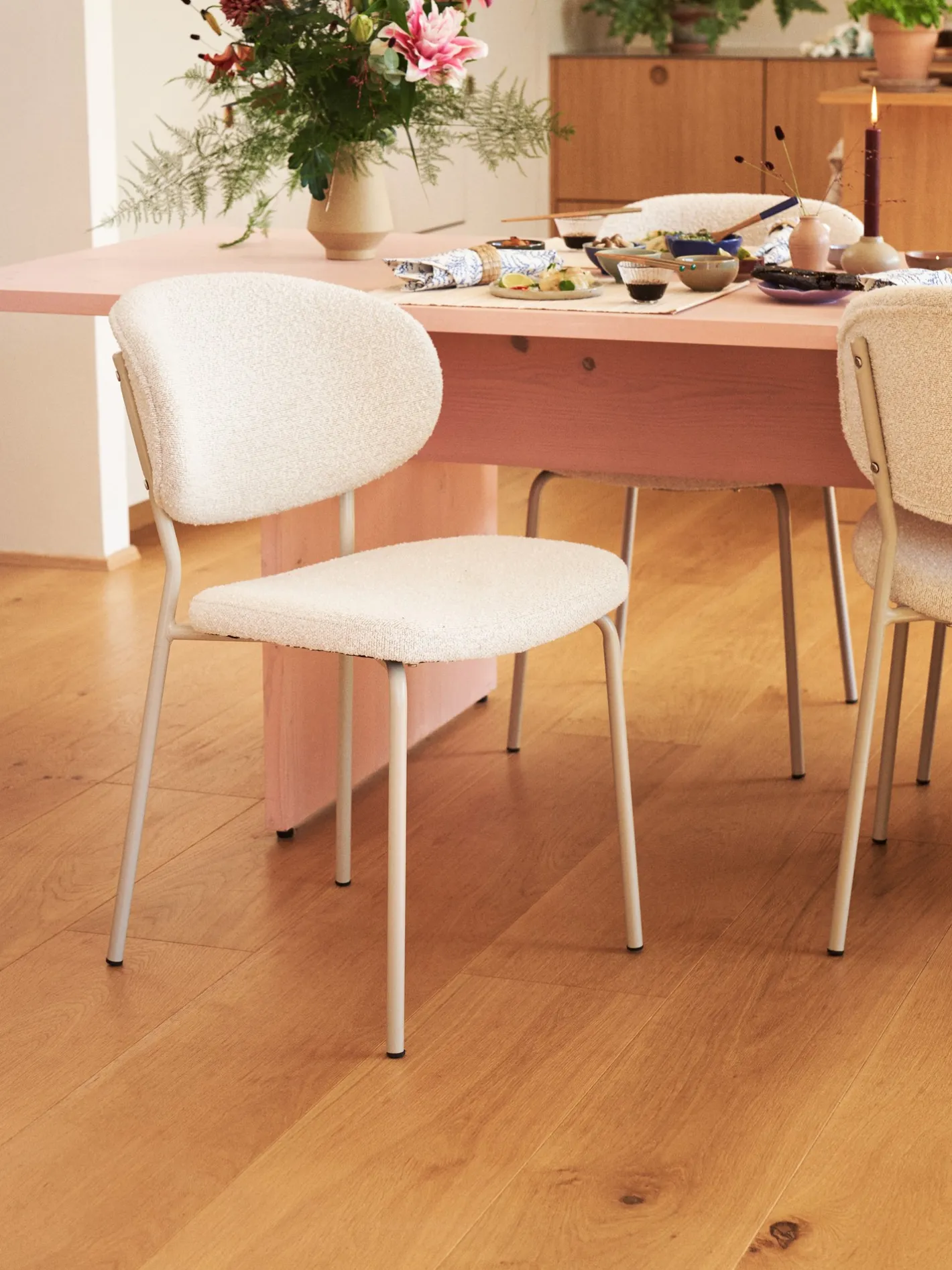 Søstrene Grene Stole I Boucléstof 2-pak