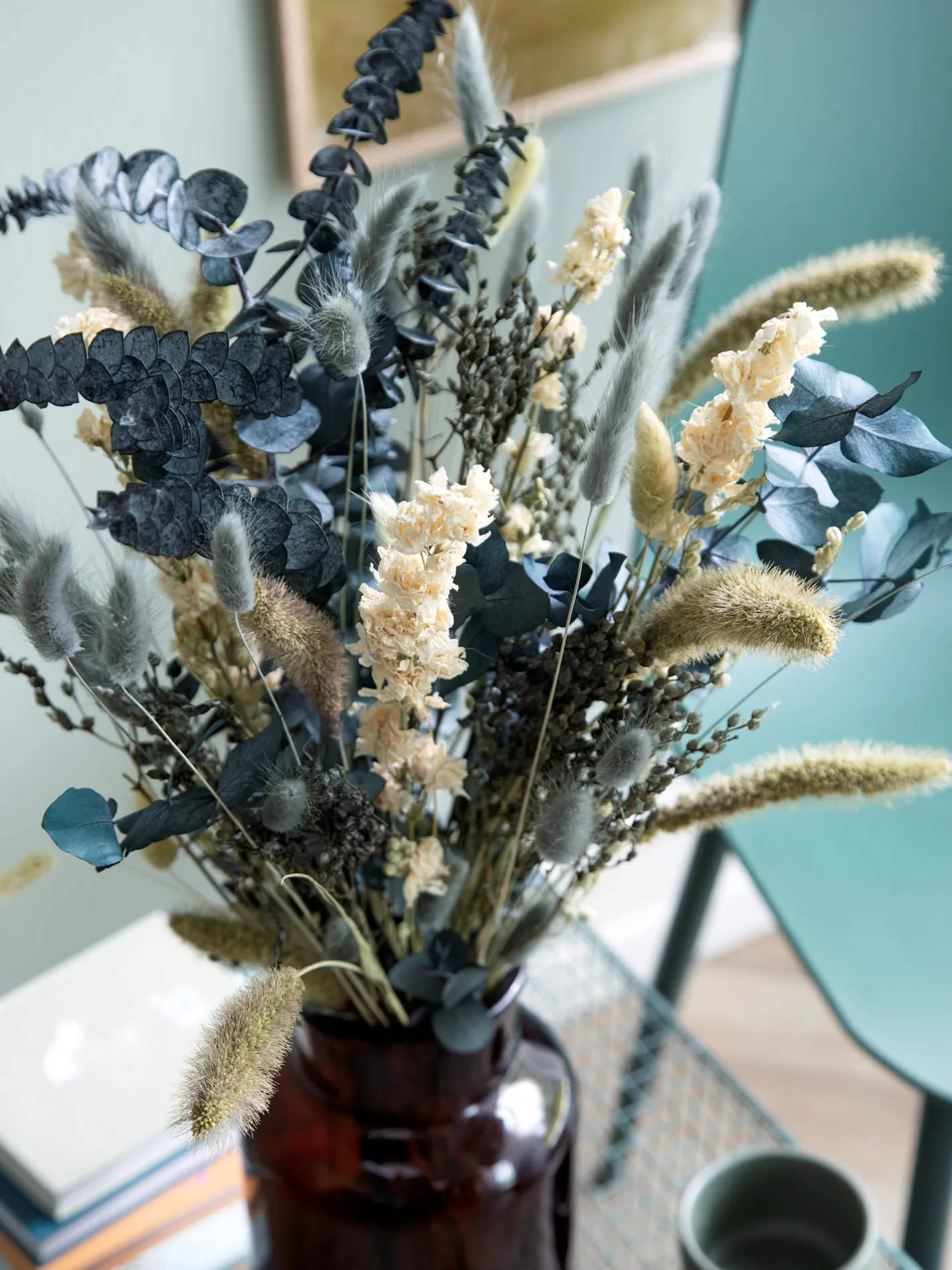 Søstrene Grene Tørrede Blomster Fiola Medium